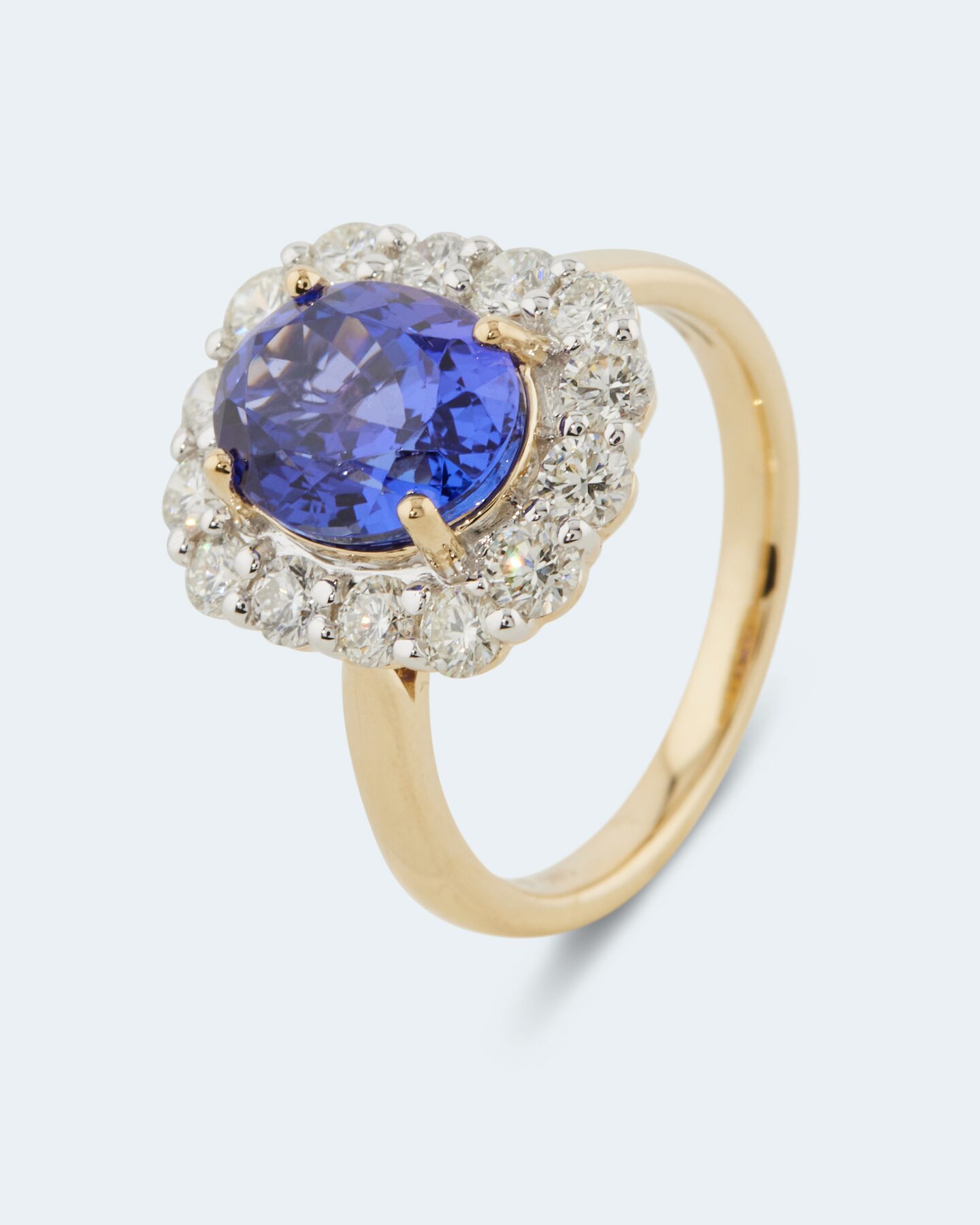 Produktabbildung für Ring mit Tansanit AAAA & Brillanten