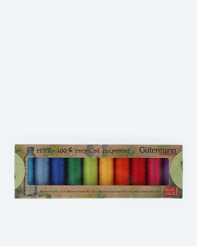 Nähfaden-Set rPet, Buntfarben