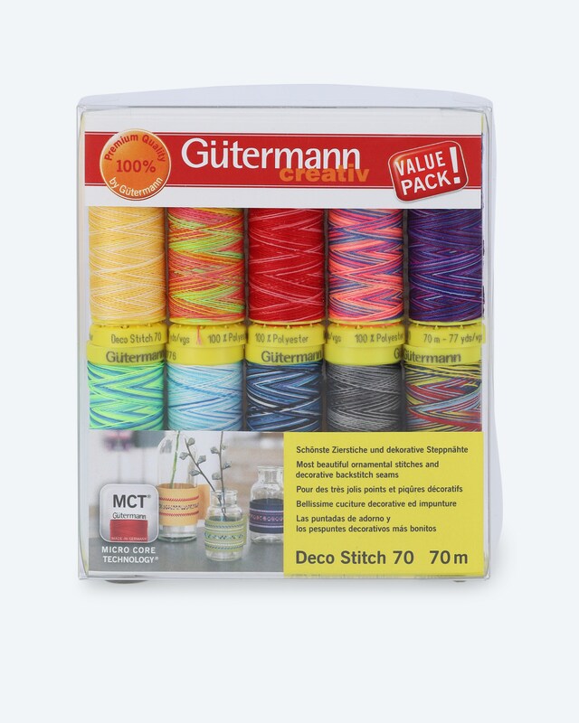 Nähfaden-Set Deco Stitch multicolor
