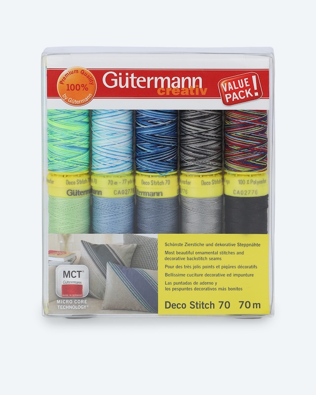 Nähfaden-Set Deco Stitch dunkel