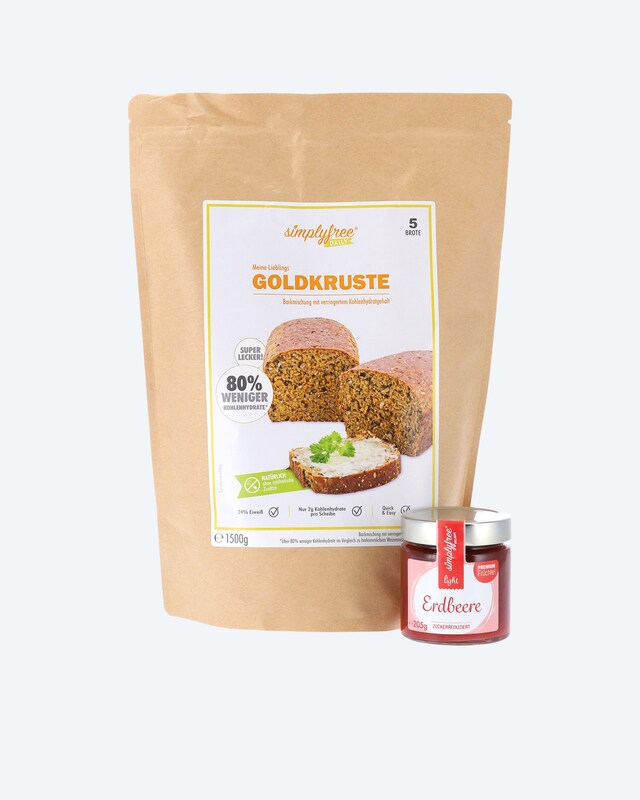 Backmischung "Goldkruste" & Fruchtaufstrich