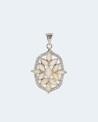 Anhänger mit Opal und Zirkon