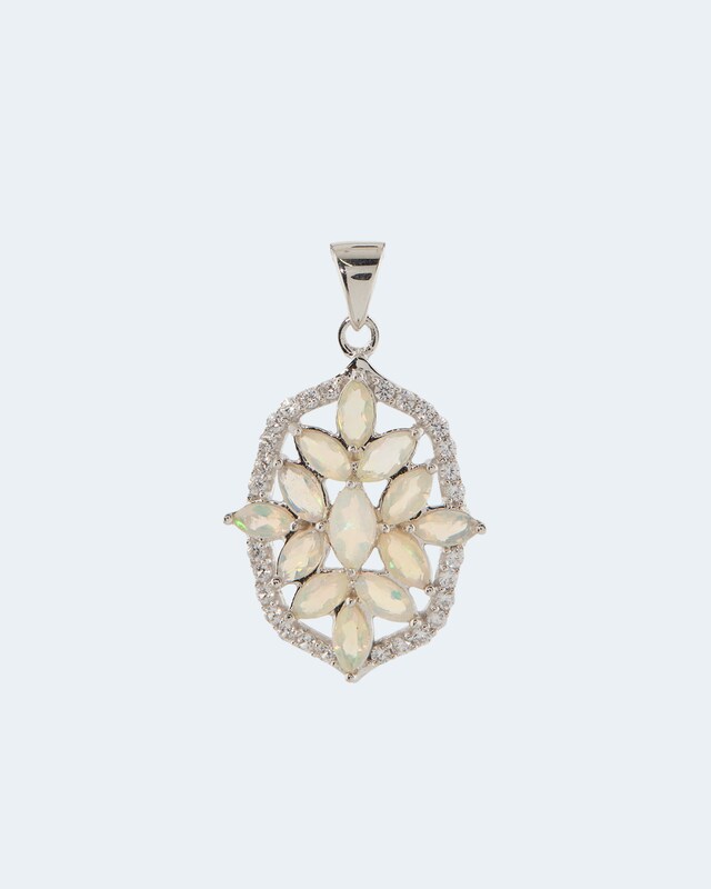 Anhänger mit Opal und Zirkon