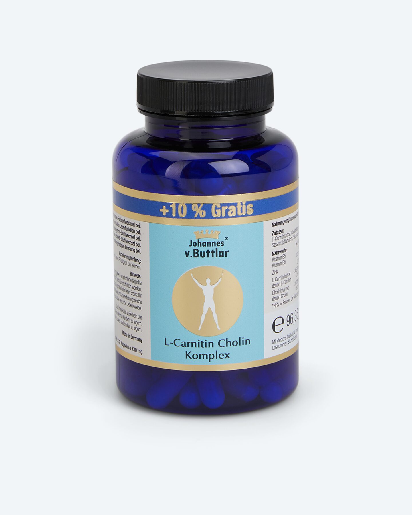 Produktabbildung für L-Carnitin Cholin Komplex, 120 Kps. + 10%