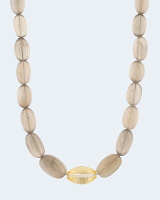 Collier mit Mondstein und Bergkristall
