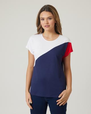 Shirt im Colorblocking-Look