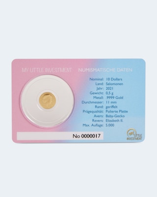 Goldmünze Gold Coin Card Gecko 2021