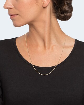 Schlangenkette mit Brillant, 0,02 ct