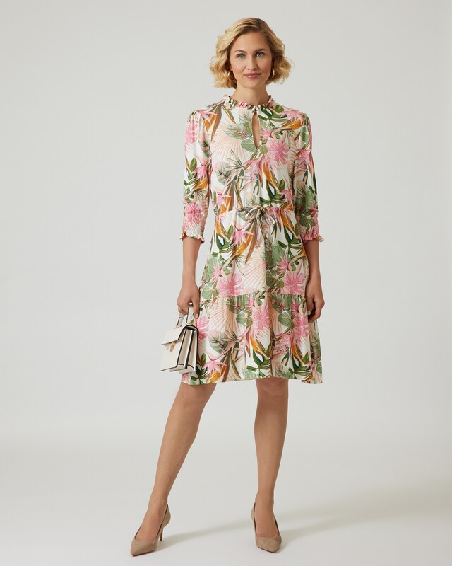 Kleid mit Paradies-Print