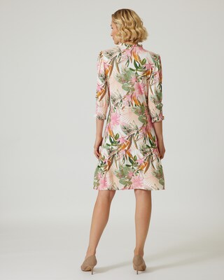 Kleid mit Paradies-Print