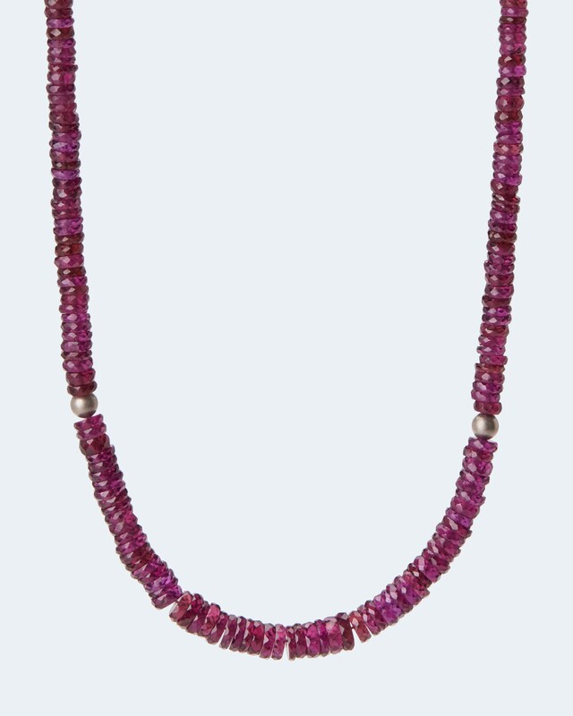 Collier mit Rhodolith