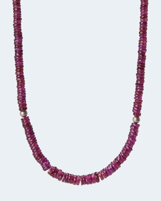 Collier mit Rhodolith