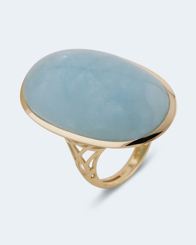 Ring mit Milky Aquamarin