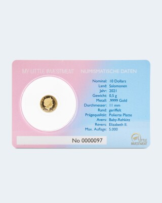 Goldmünze Gold Coin Card Rehkitz 2021