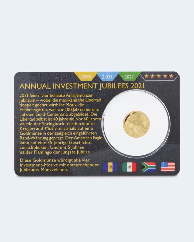 Produktabbildung für Goldmünze Annual Investment Jubilees 2021