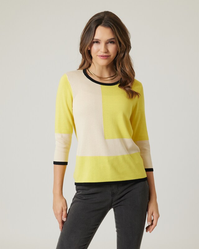 Pullover mit Colour-Blocking