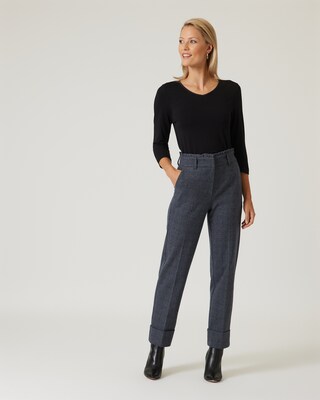 Hose mit gerüschtem Bund