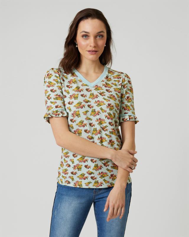 Shirt mit Rosen-Print