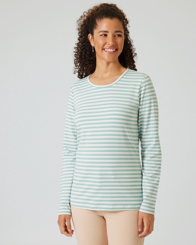 Langarmshirt mit Streifen