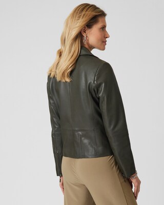 Leder Bikerjacke