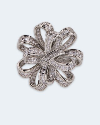 Brosche mit Zirkonia