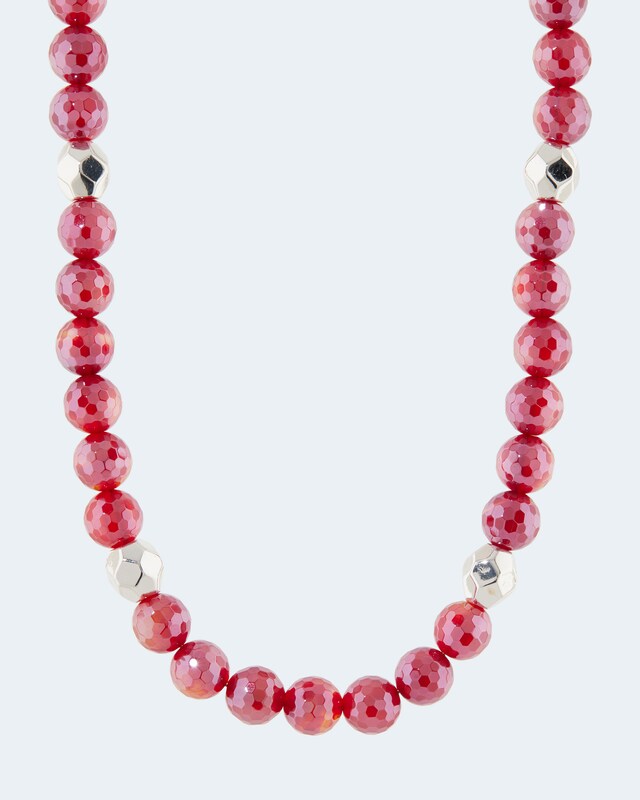 Collier mit Achat und Hämatit