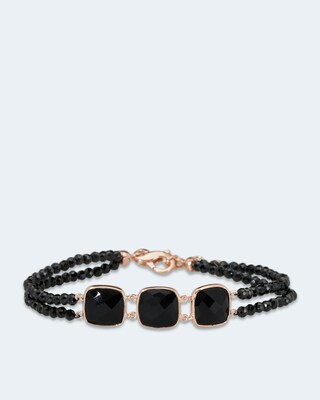 Armband mit Spinell und Onyx