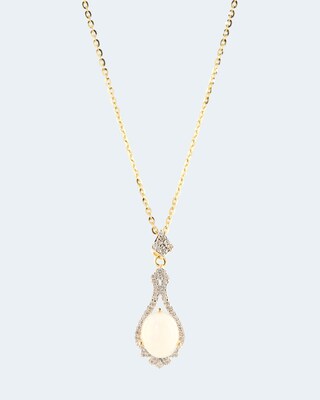 Anhänger mit Opal und Zirkon