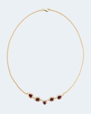 Collier mit Rhodolith