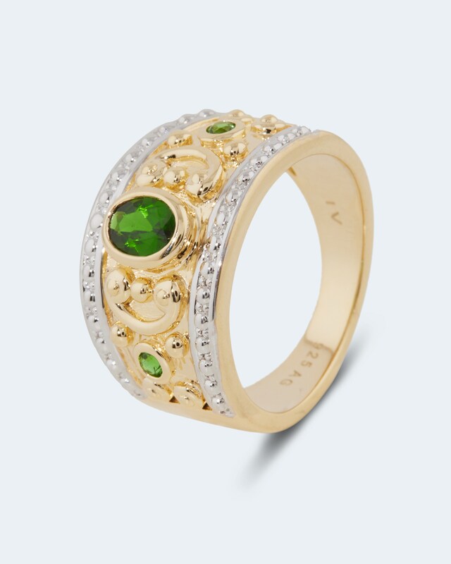 Ring mit Chromdiopsid