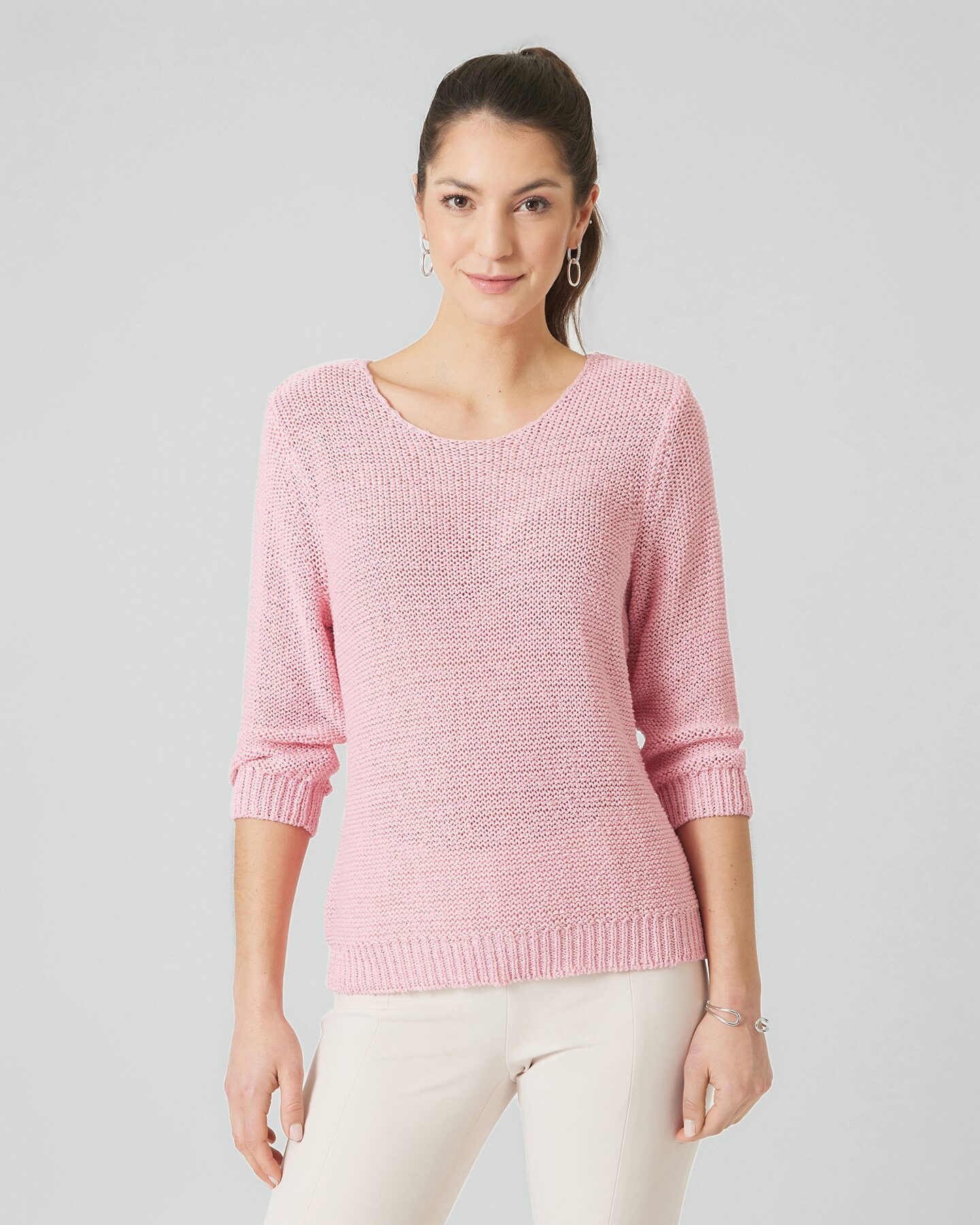 Produktabbildung für Pullover mit Bändchengarn