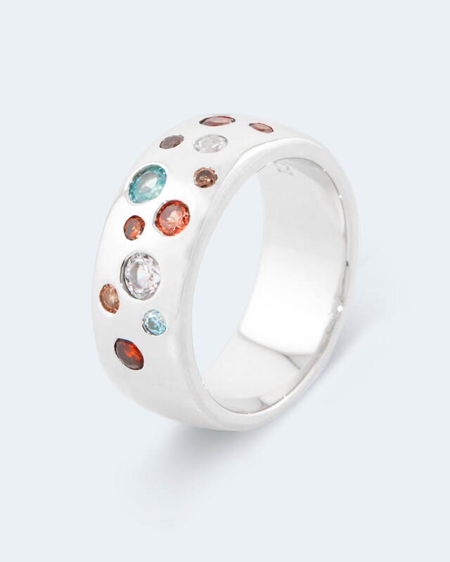 Ring mit Multi-Zirkon