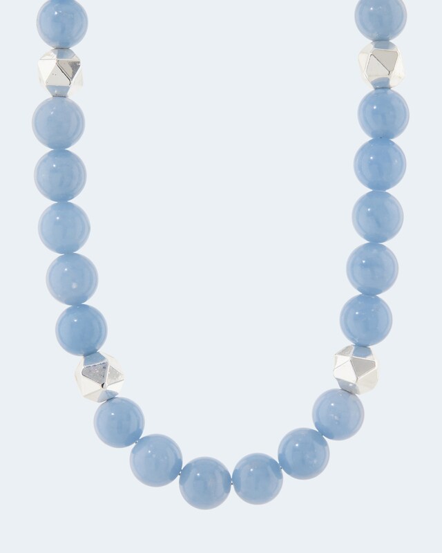 Collier mit Angelit und Hämatit
