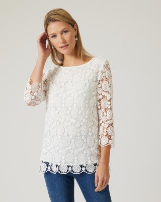 Bluse im Crochet-Design