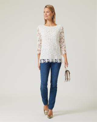 Bluse im Crochet-Design