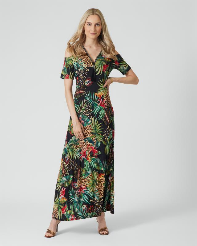 Produktabbildung für Kleid mit Tropic Print