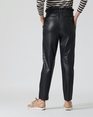 Jogpants aus Lederimitat