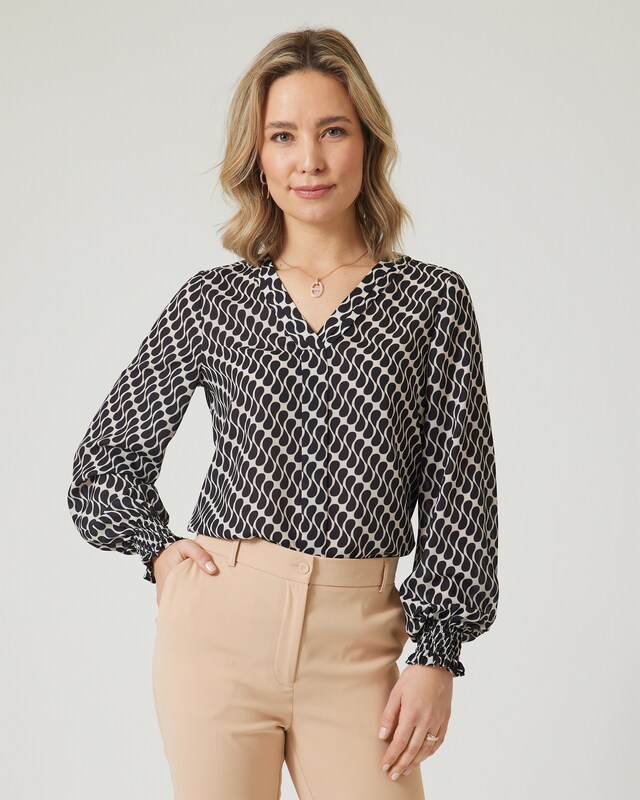 Bluse "Thea" mit All-over-Druck