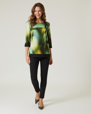 Shirt mit Chiffon-Einsatz