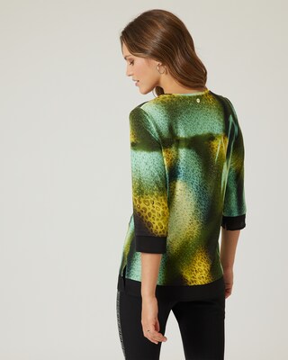 Shirt mit Chiffon-Einsatz