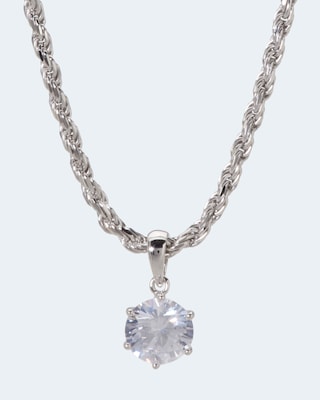 Anhänger mit Zirkonia & Kette