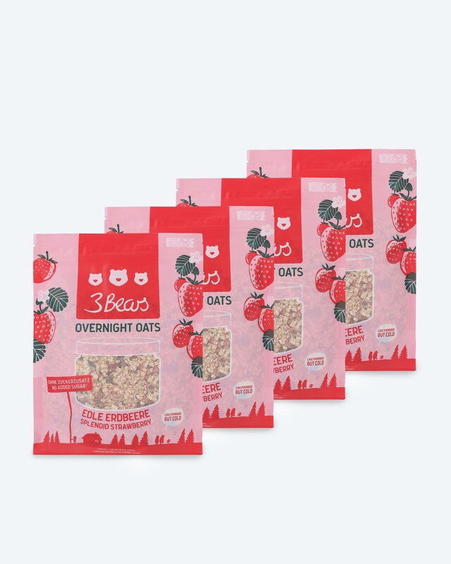 Porridge 4er-Set + Rezeptbuch "Hafer"