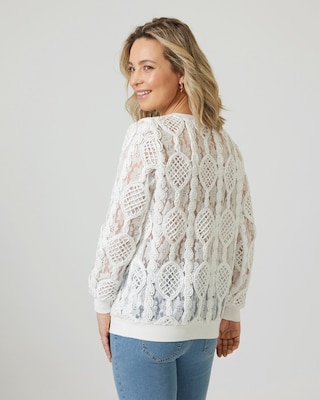 Produktabbildung 22 für Pullover mit Mesh-Verzierung