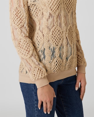 Produktabbildung 26 für Pullover mit Mesh-Verzierung