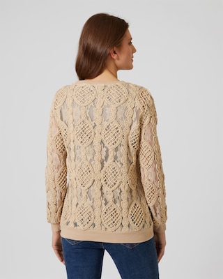 Produktabbildung 25 für Pullover mit Mesh-Verzierung