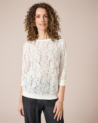 Produktabbildung 10 für Pullover mit Mesh-Verzierung