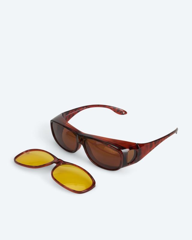 Sonnenüberbrille mit 2 Rahmen