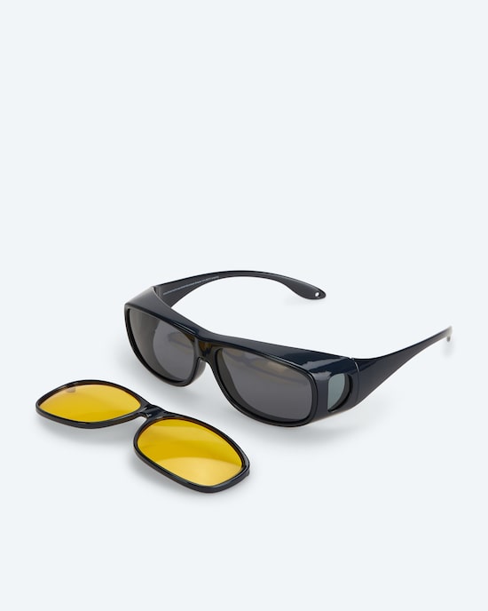 Produktabbildung für Sonnenüberbrille mit 2 Rahmen