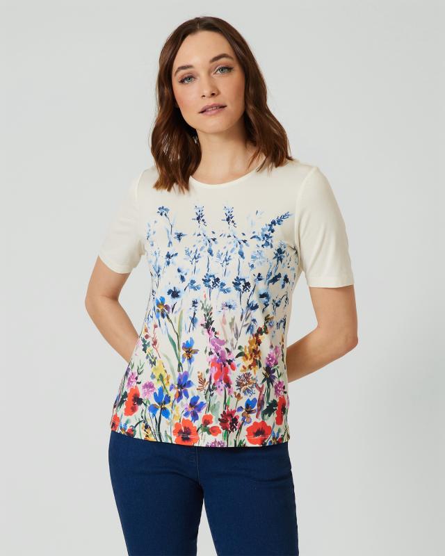 Shirt mit Blumenwiese-Druck