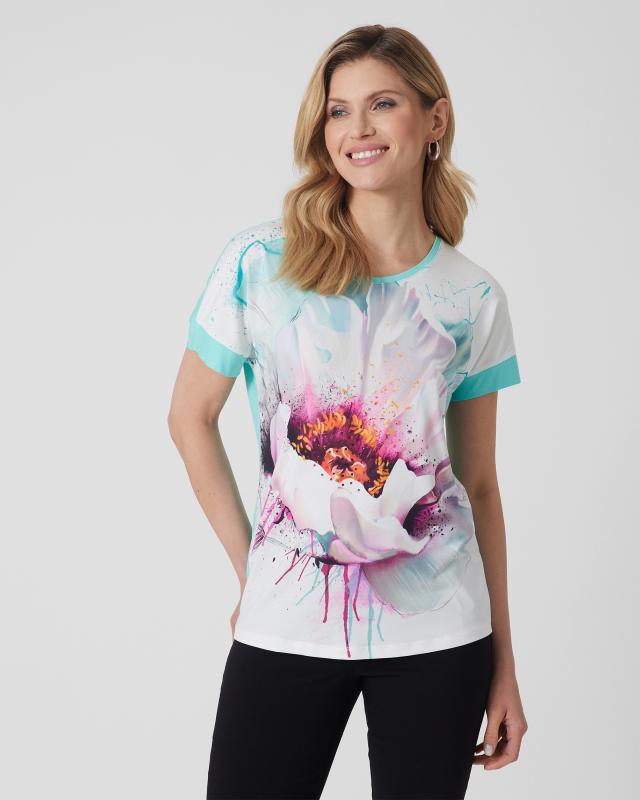 Produktabbildung für Shirt mit Blütendruck